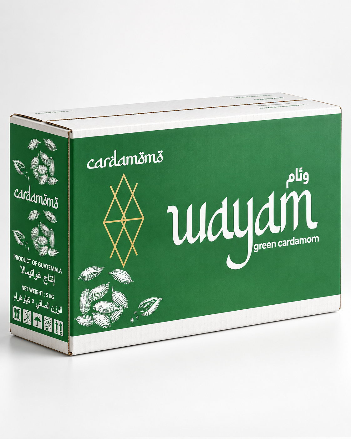 Bulk Cardamom - 5kg Box - Premium Guatemalan Whole Green Pods